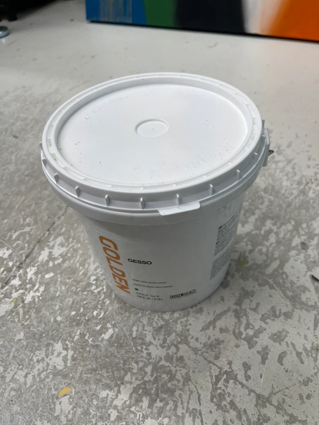 🥕 Golden Gesso Bright White Acrylic Primer - 128 fl. oz. - photo 4