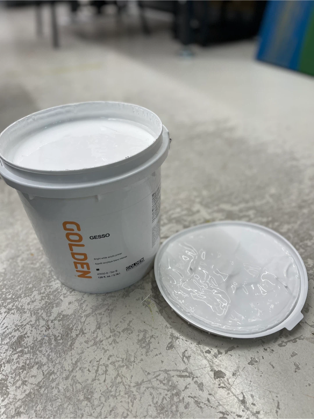 🥕 Golden Gesso Bright White Acrylic Primer - 128 fl. oz.
