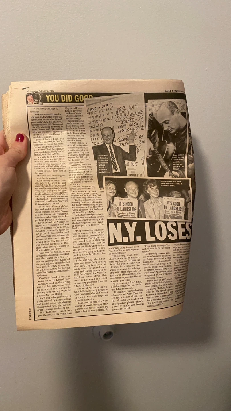 Daily New Death of Ed Koch - photo 5