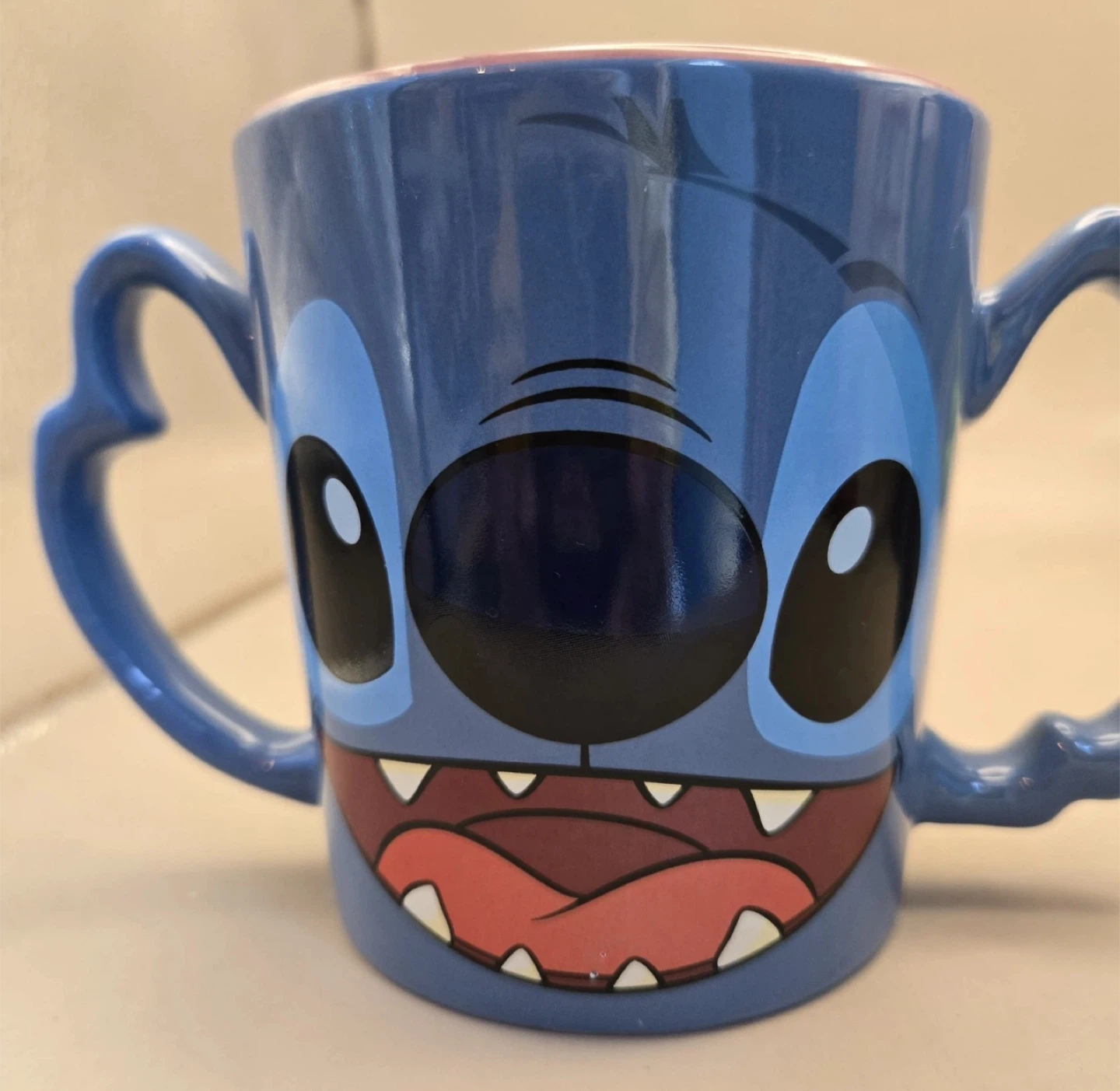 Blue Stitch Character Mug with Handles 🏆