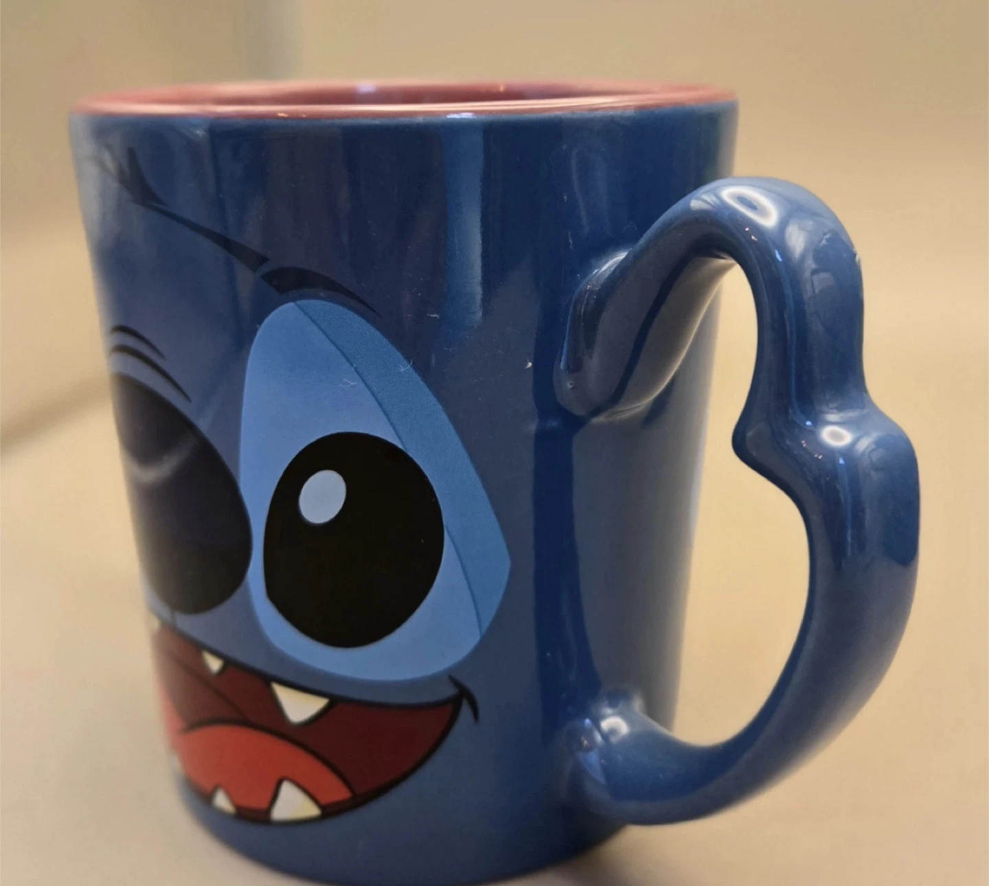 Blue Stitch Character Mug with Handles 🏆 - photo 3