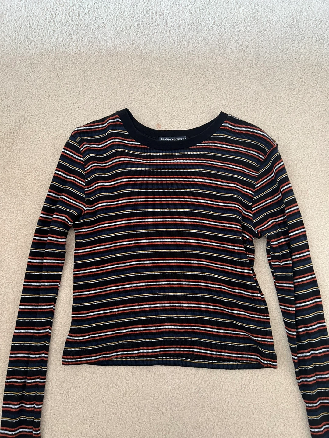 Brandy Melville Striped Long Sleeve Top