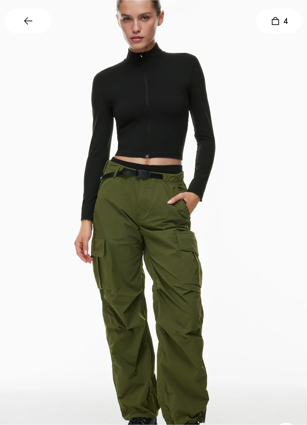 TnAction Black Zip-Up Long Sleeve Top XS - photo 3