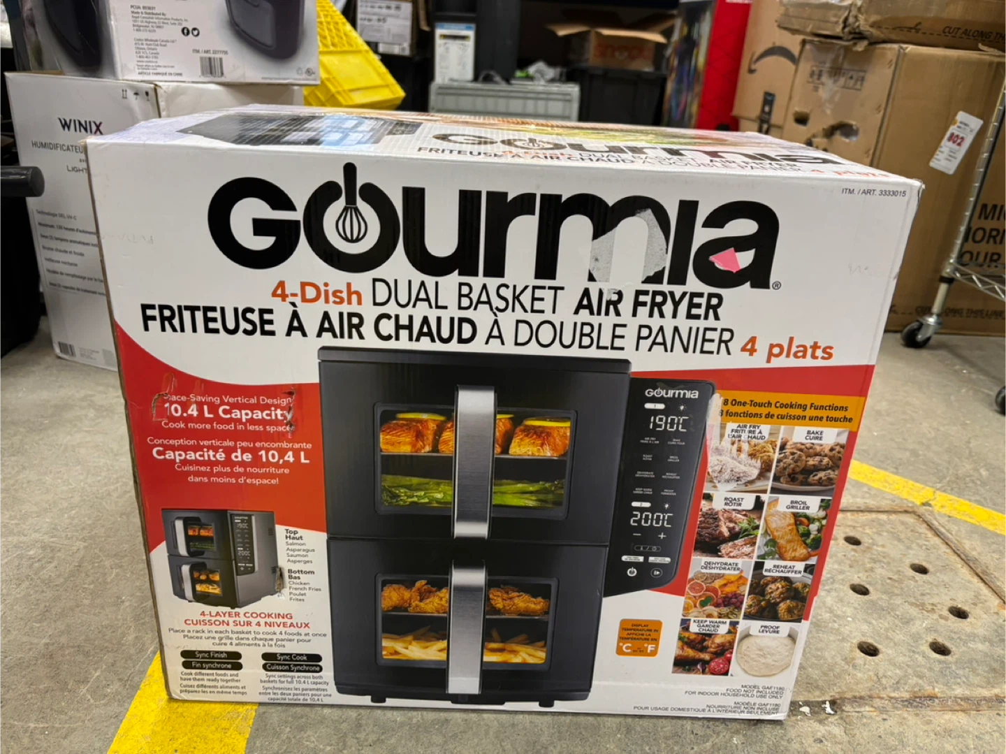 Gourmia 4-Dish Dual Basket Air Fryer - photo 2