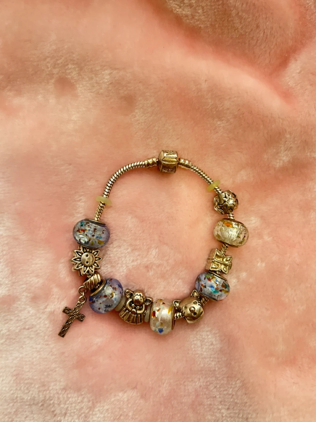 Authentic Pandora bracelet with Mixed Charms