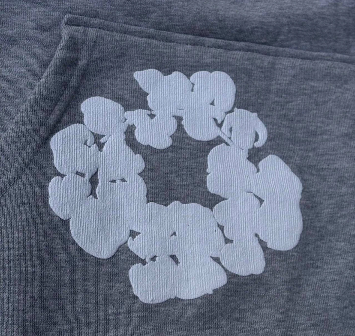 Denim Tears Grey Cotton Wreath Hoodie - All Sizes - photo 2
