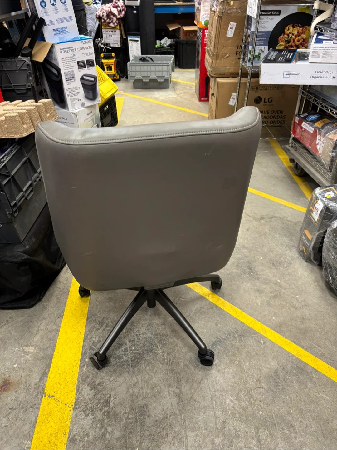 Gray Swivel Office Chair - photo 2