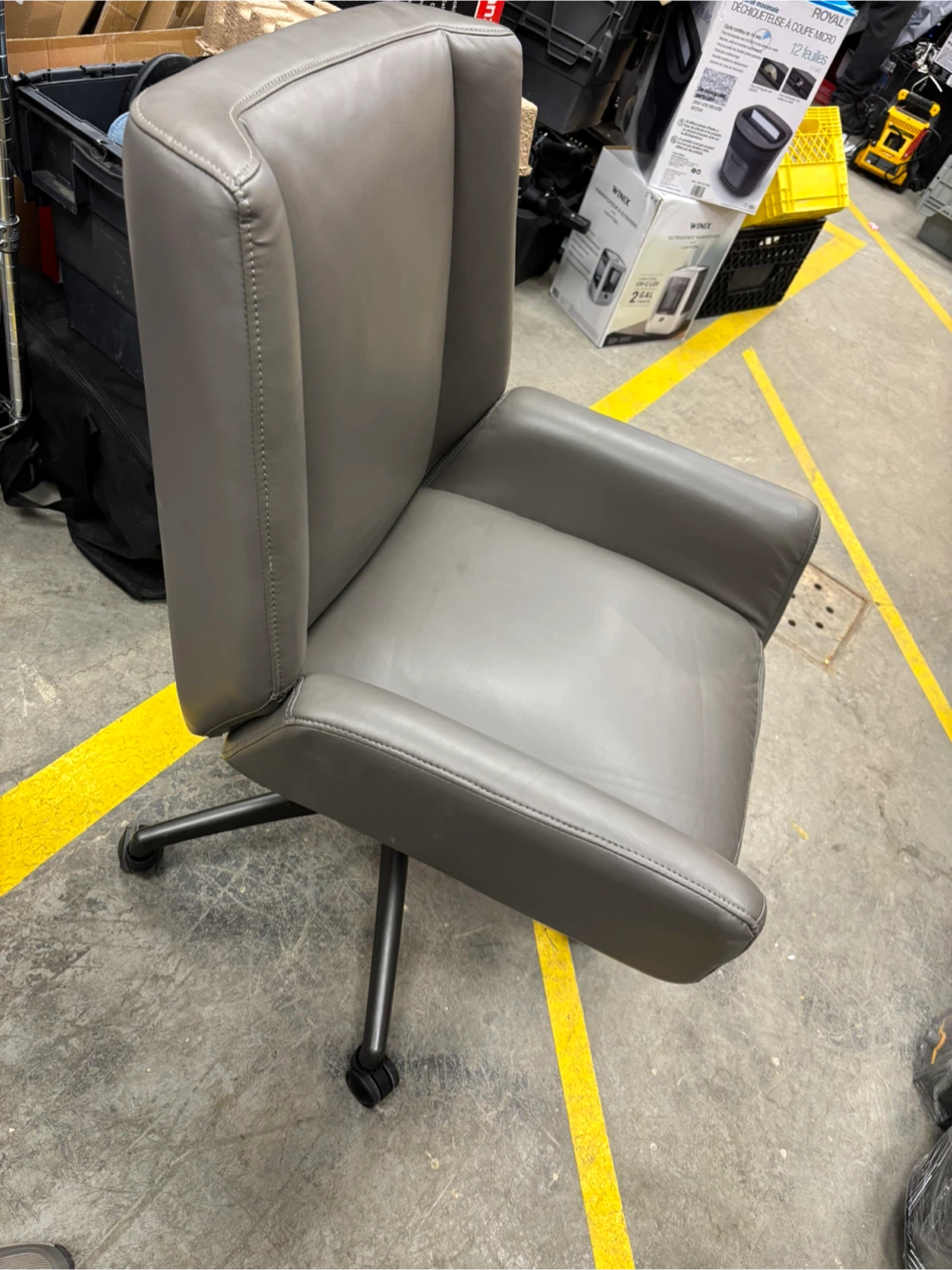 Gray Swivel Office Chair