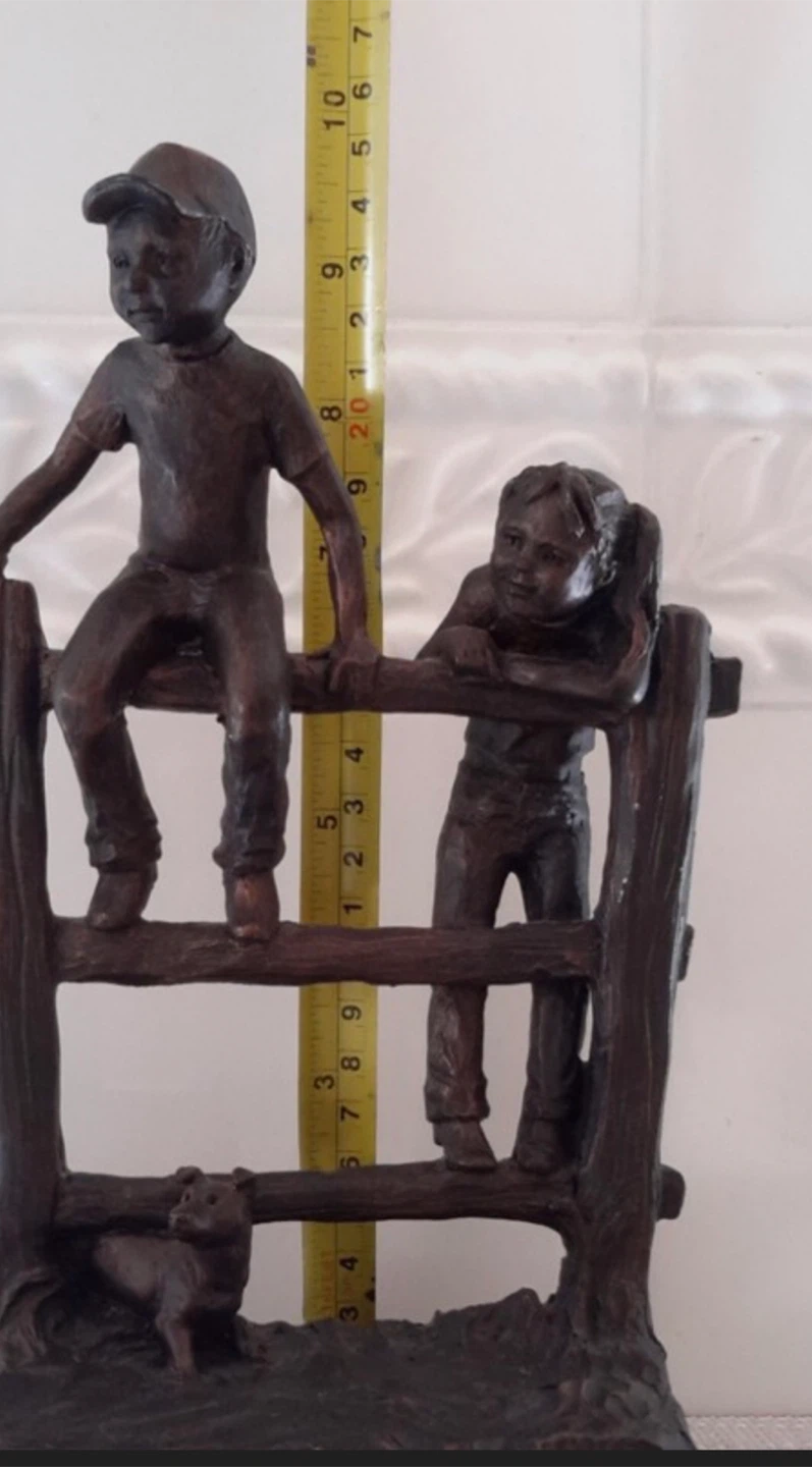 Montana Silversmiths "Riding the Fence" Kids Figurine. - photo 4