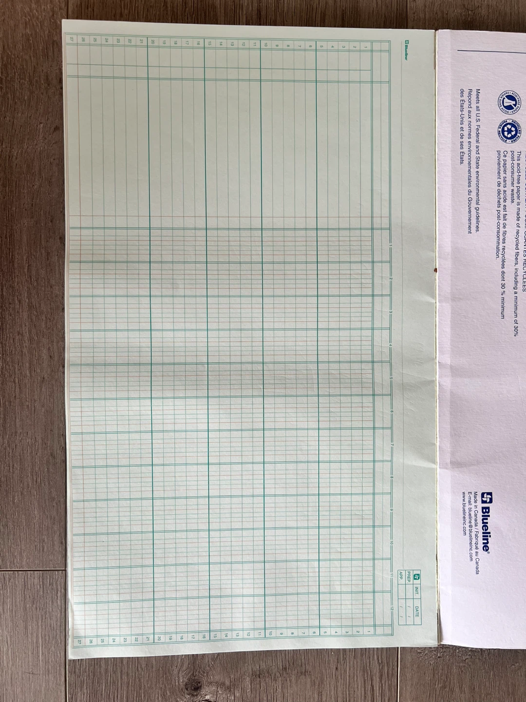 Blueline A4012 12 Columnar Pad - photo 4