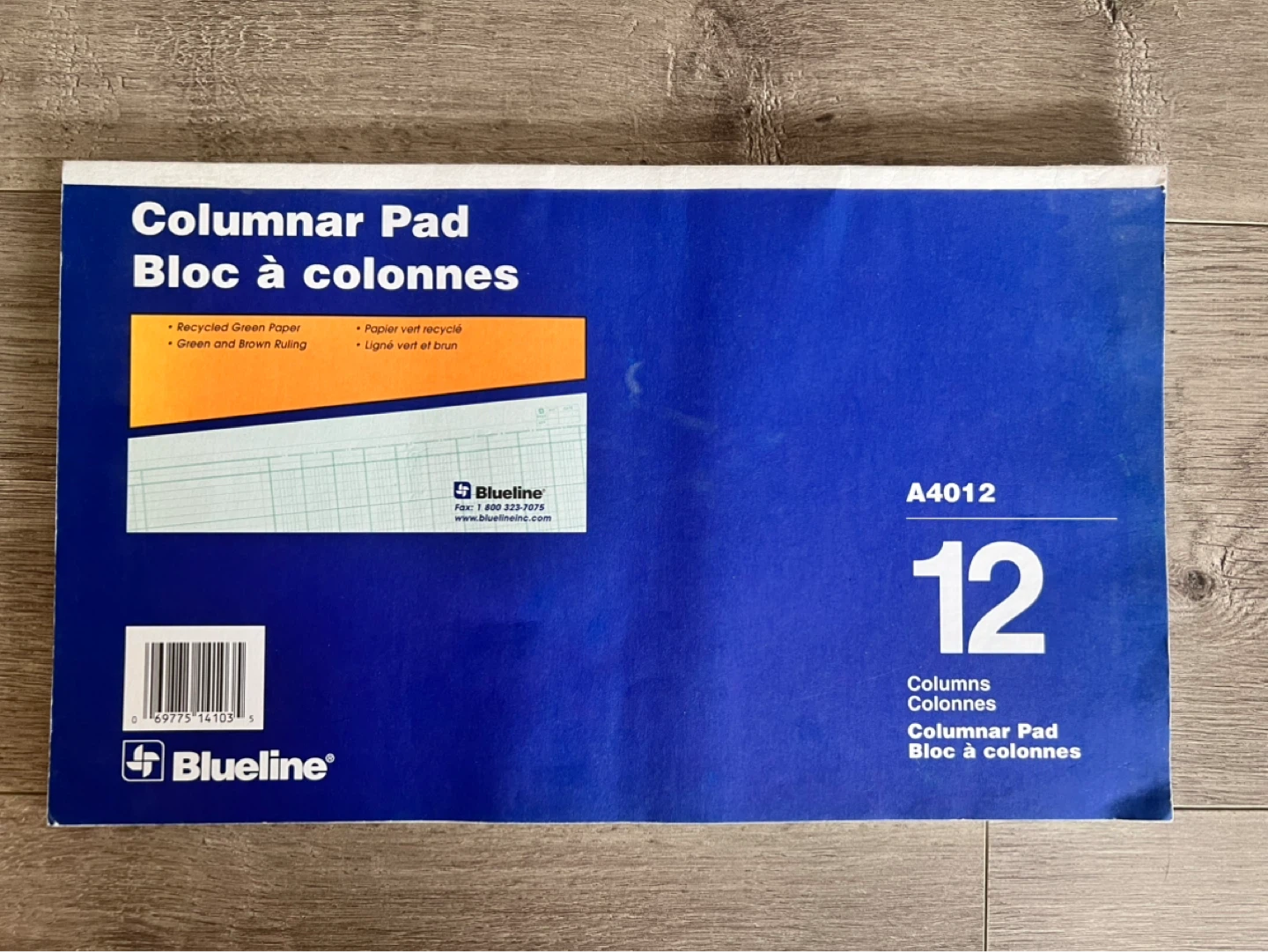 Blueline A4012 12 Columnar Pad
