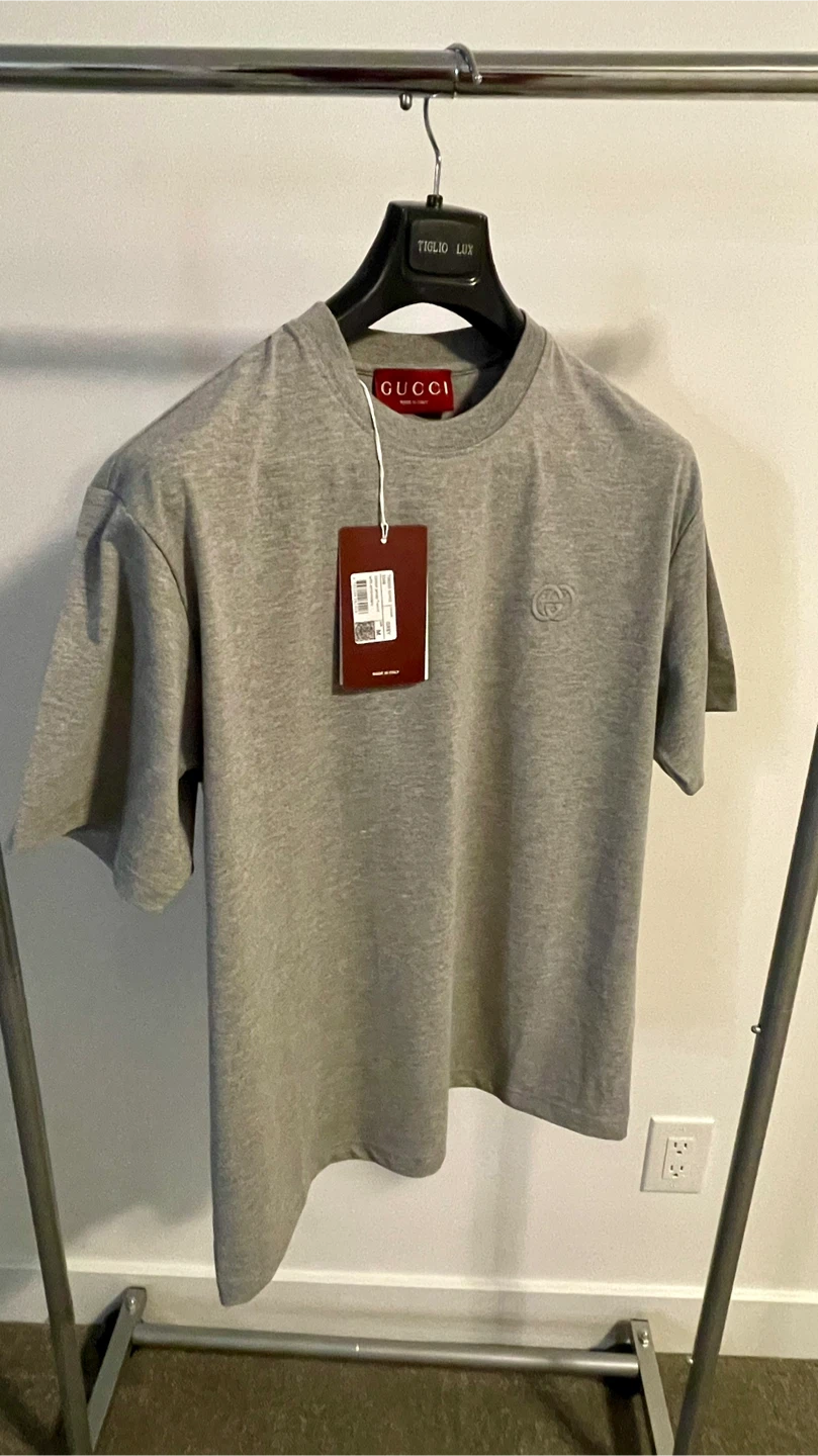 Gucci Grey Cotton T-Shirt Size S - M - XXL