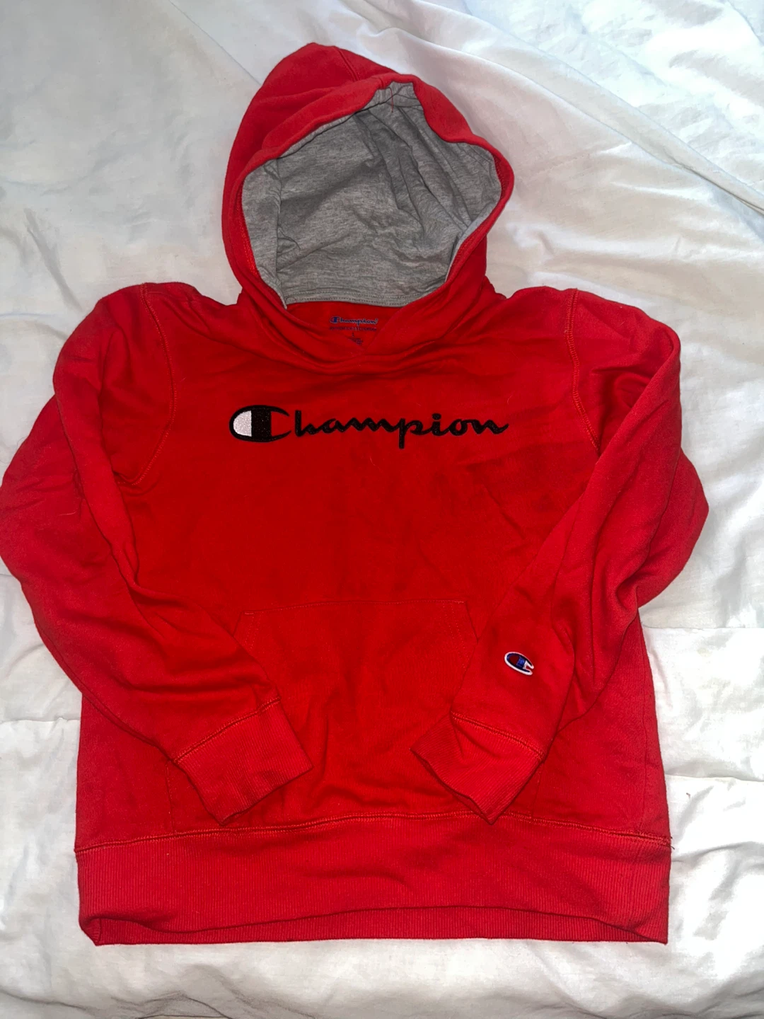 Champion Red Hoodie Size L