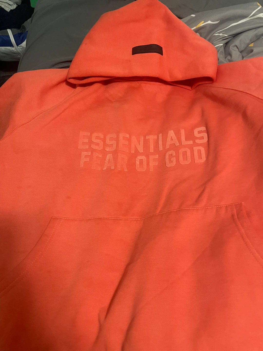 ESSENTIALS Fear of God Hoodie Coral