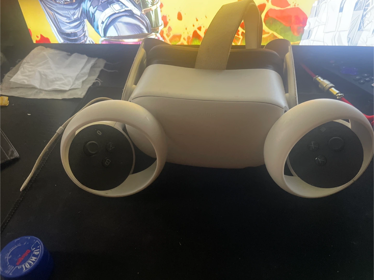 Meta Quest 2 VR Headset and Controllers
