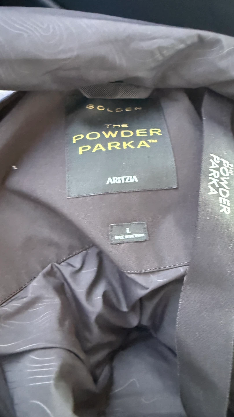 Aritzia Golden The Powder Parka - Black, Size L - photo 3