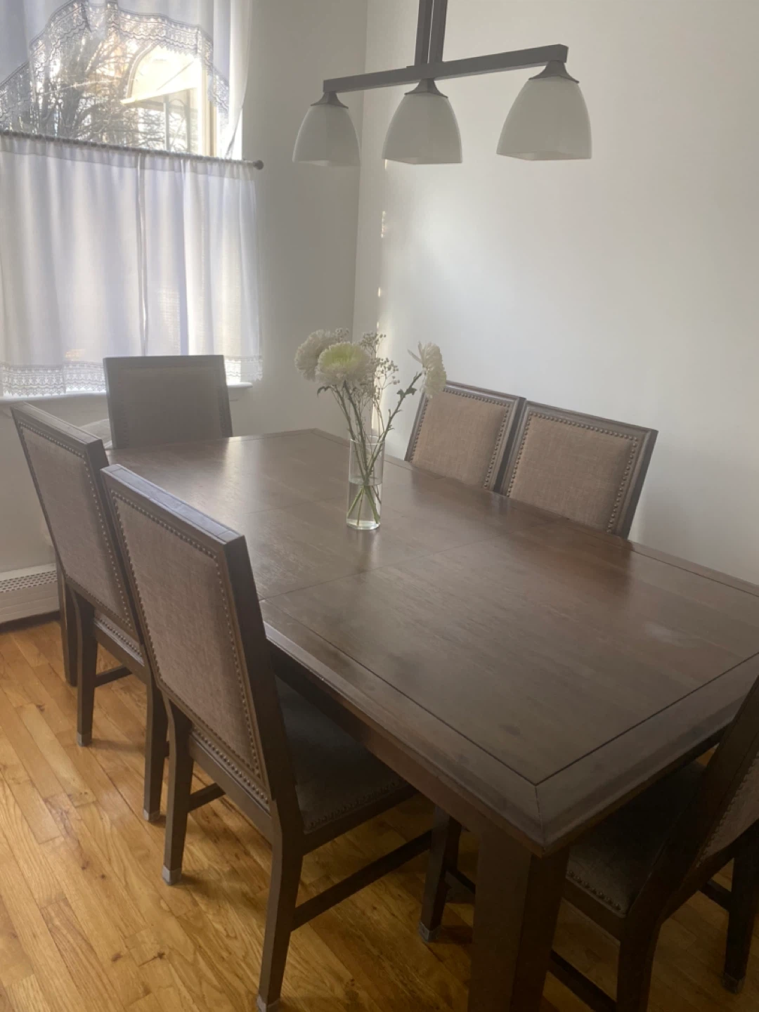 Wooden Dining Table Set with 6 Chairs - photo 3