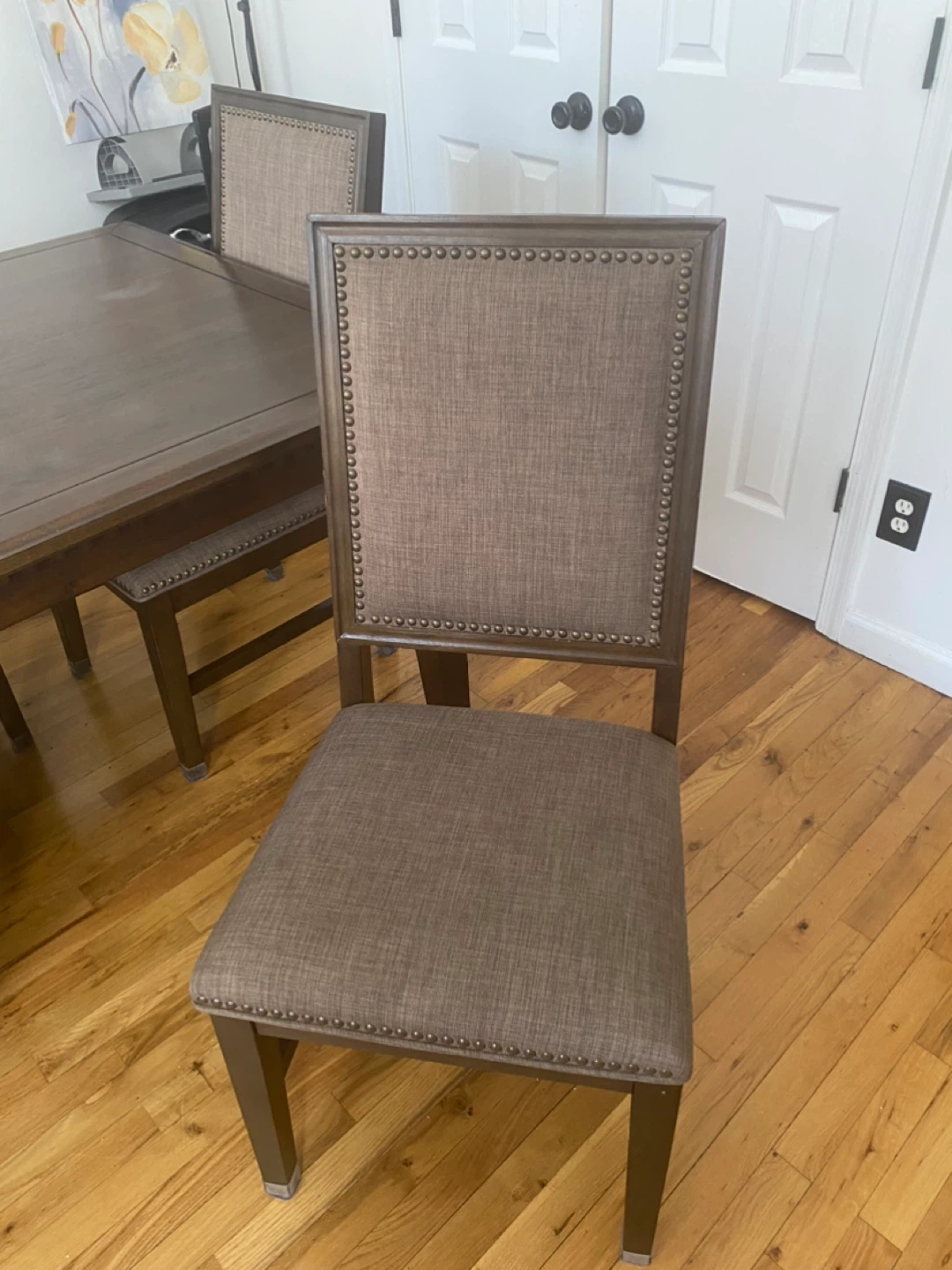 Wooden Dining Table Set with 6 Chairs - photo 2
