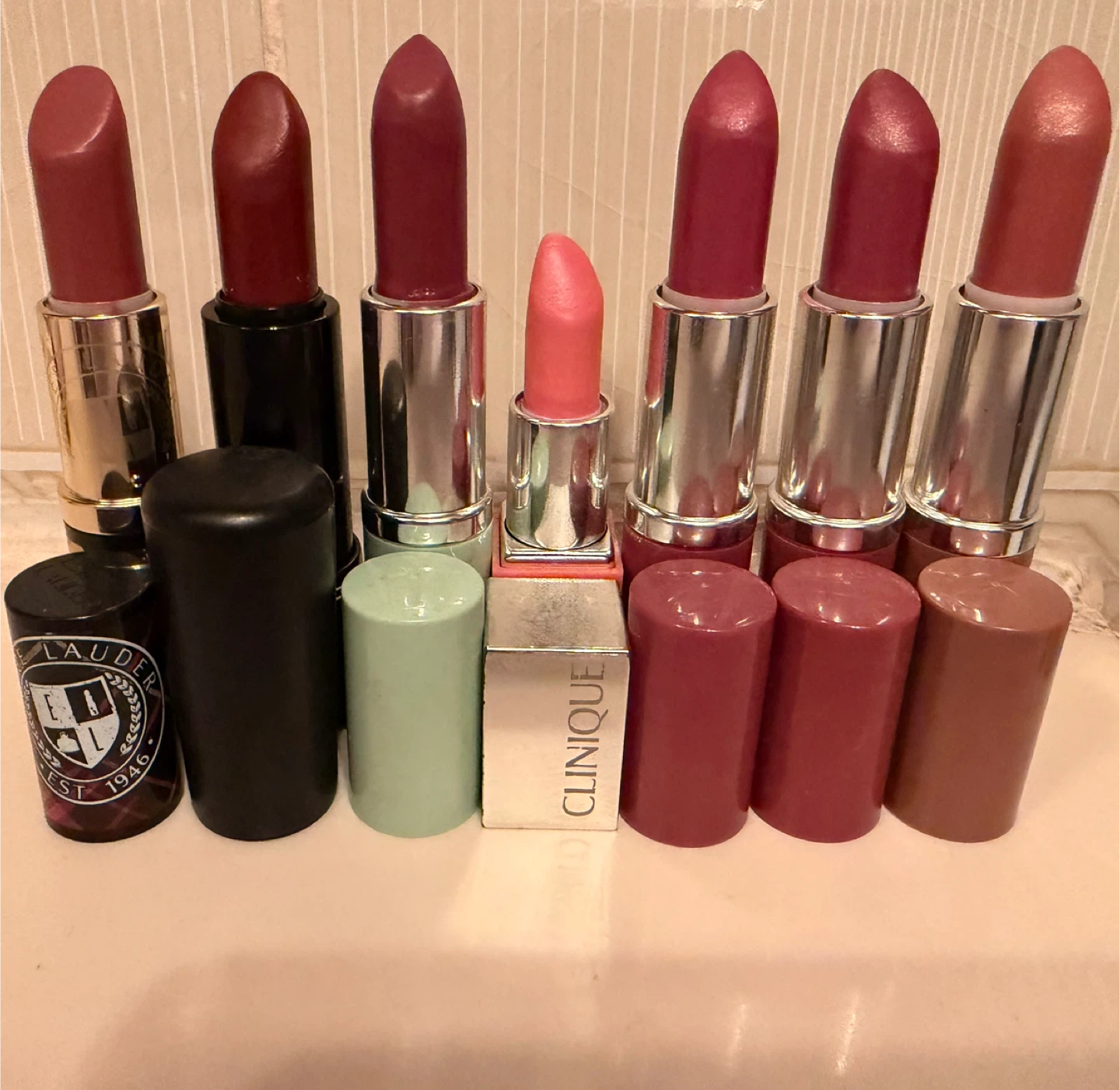 Assorted Lipsticks: Estée Lauder, Clinique & MAC