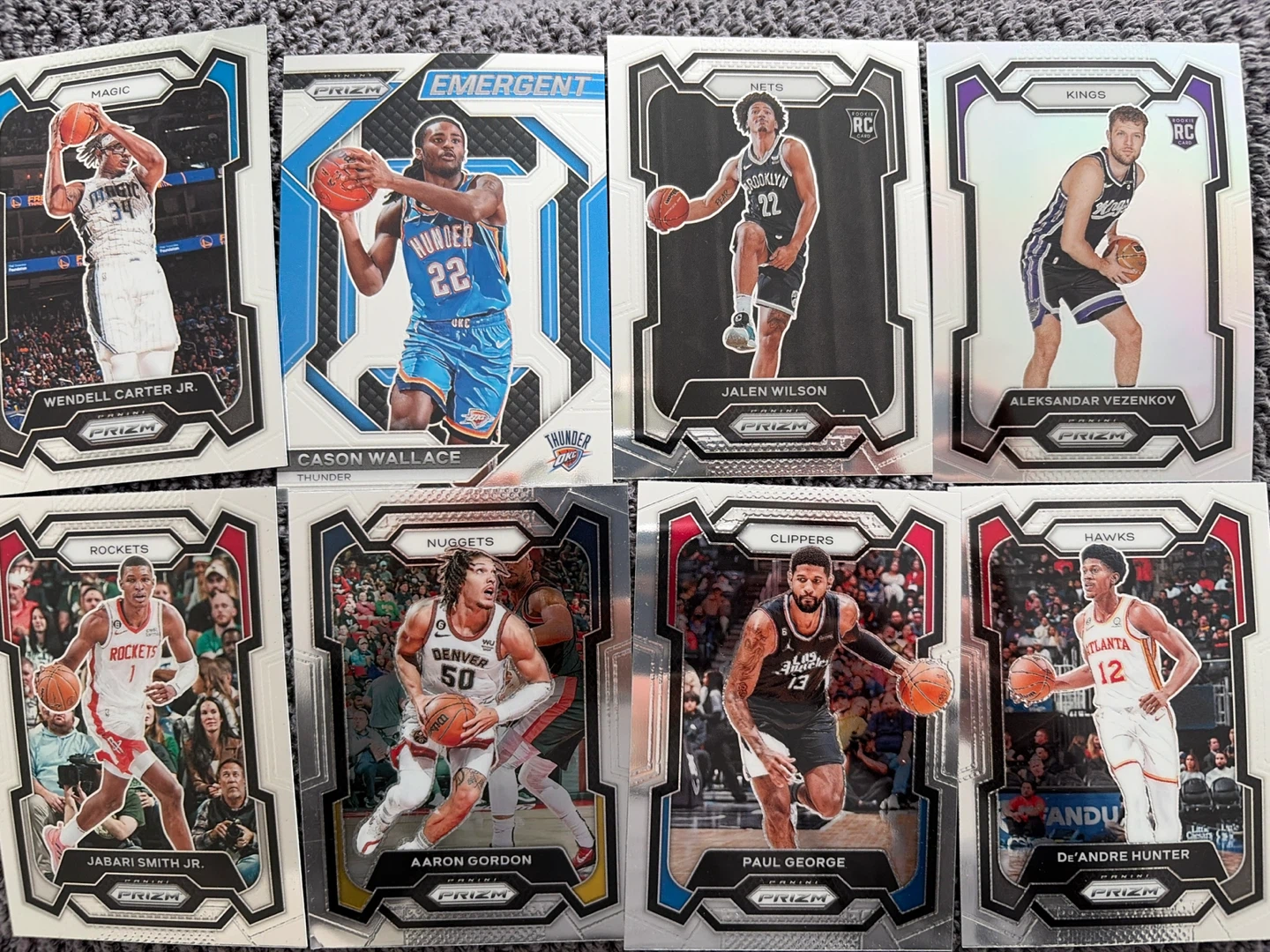 2023-24 Panini Prizm NBA Trading Cards - 8 Card Lot