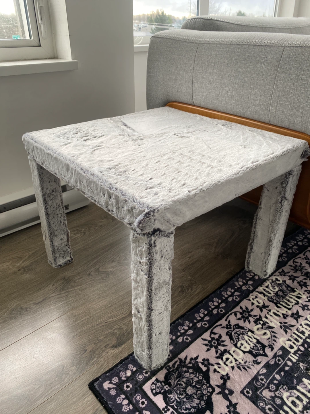 Faux Fur Accent Table - photo 2