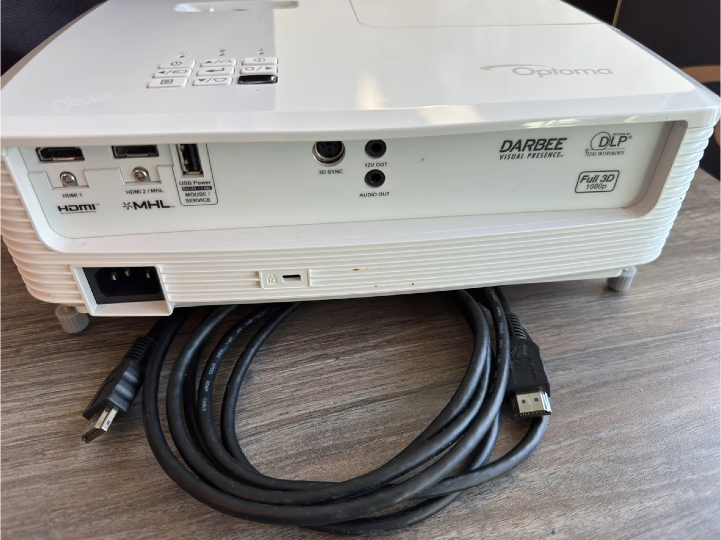 Optoma Darbee Visual Presence Projector Full 3D 1080p - photo 2