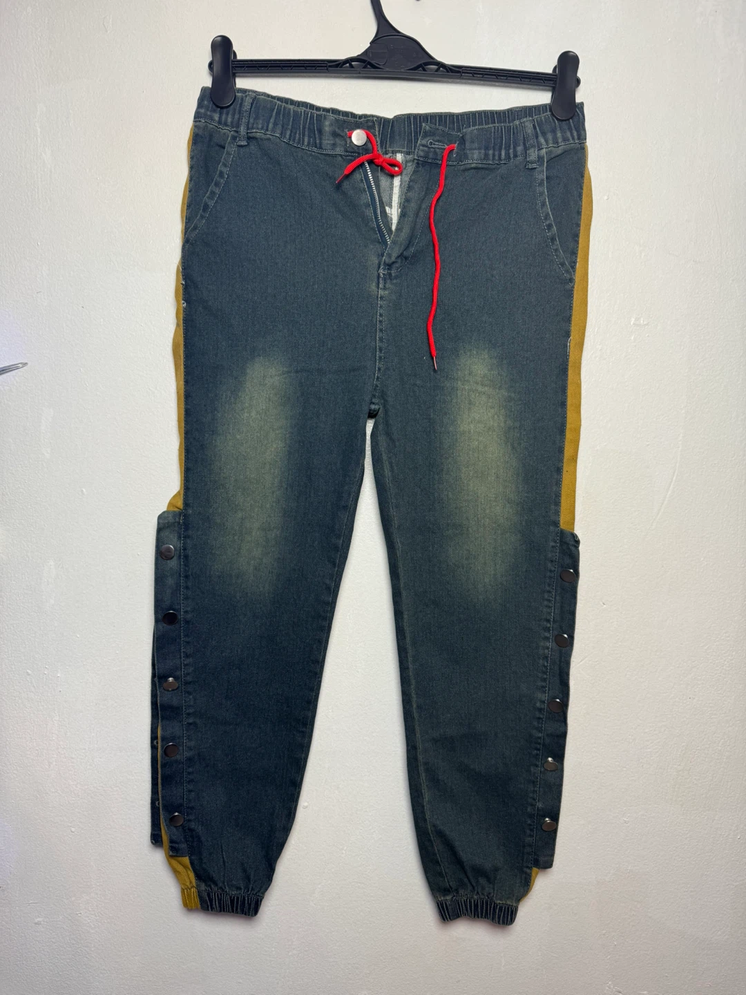 Men's Denim Cargo Pants Size 3XL