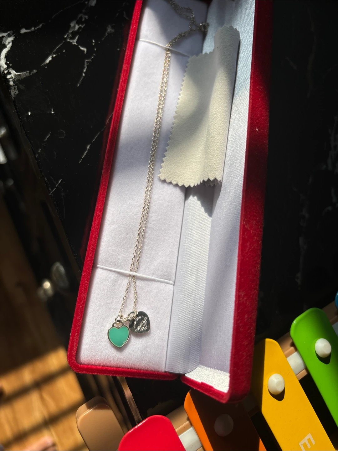 Tiffany & Co. Sterling Silver Heart Tag Necklace