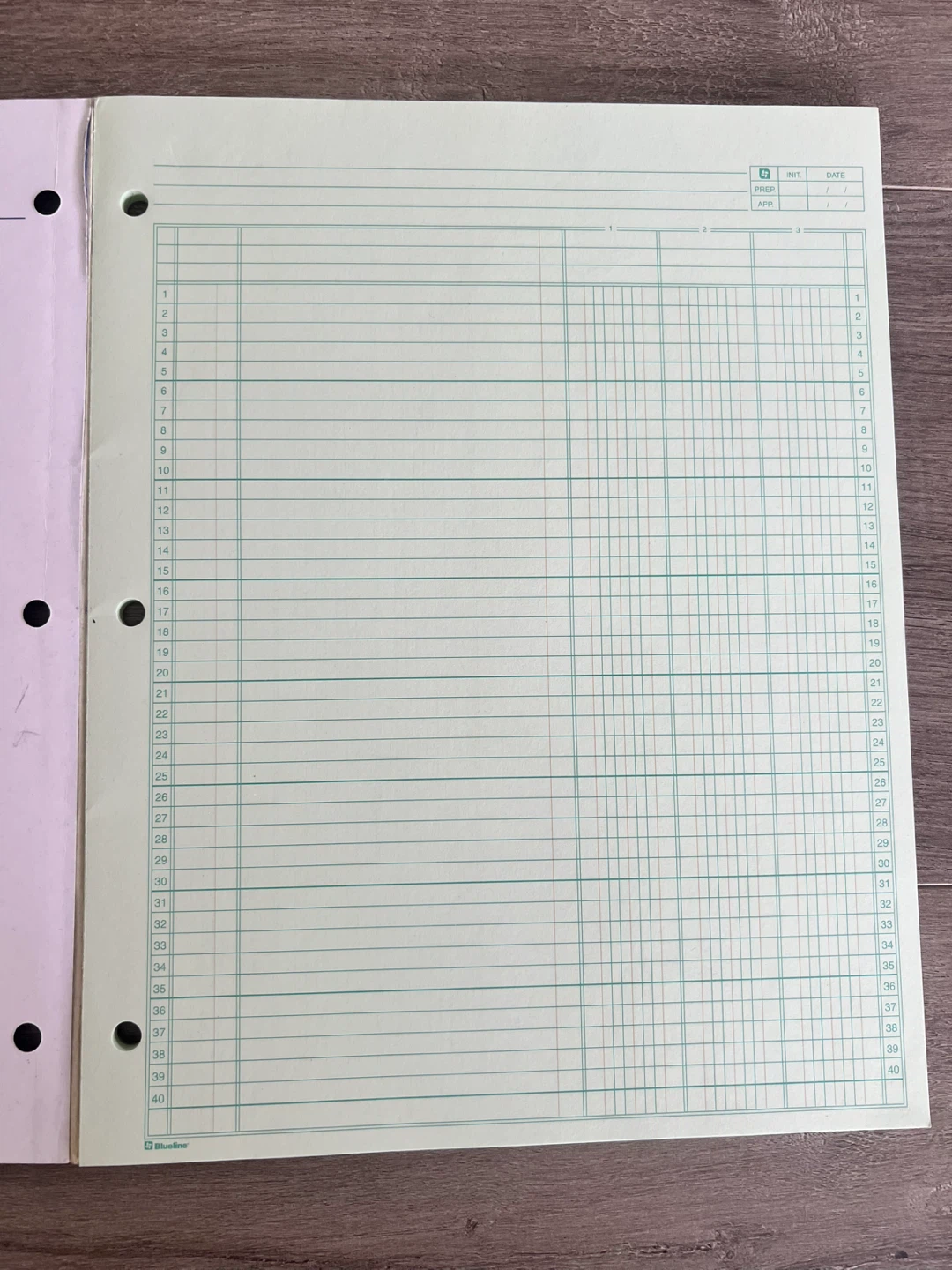 Blueline A5203 Analysis Pad - 3 Columns - photo 2