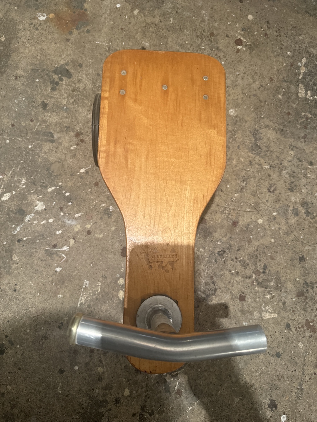 Vintage Wooden Ride-On Toy Scooter - photo 2