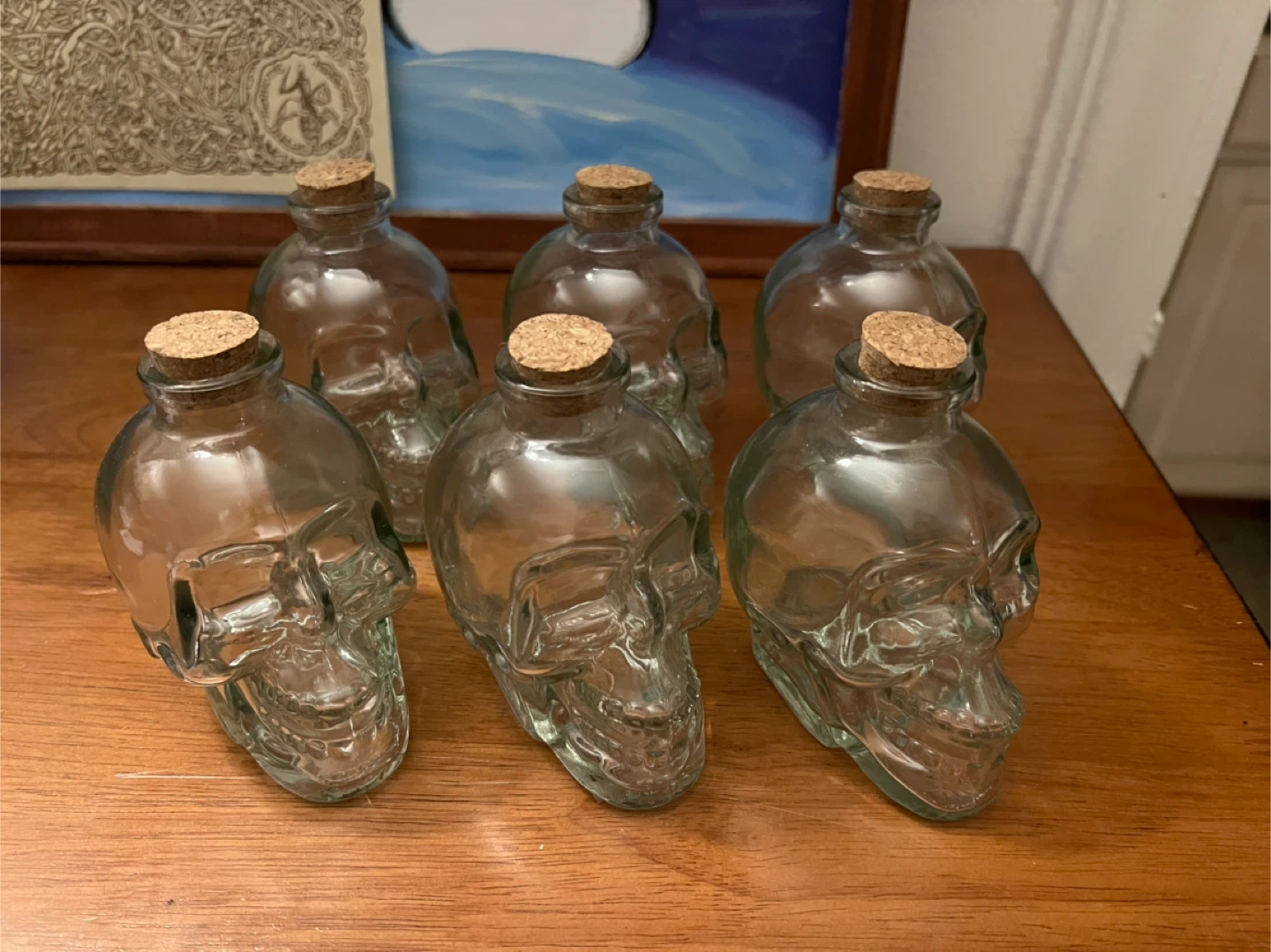 Glass Skull Jars