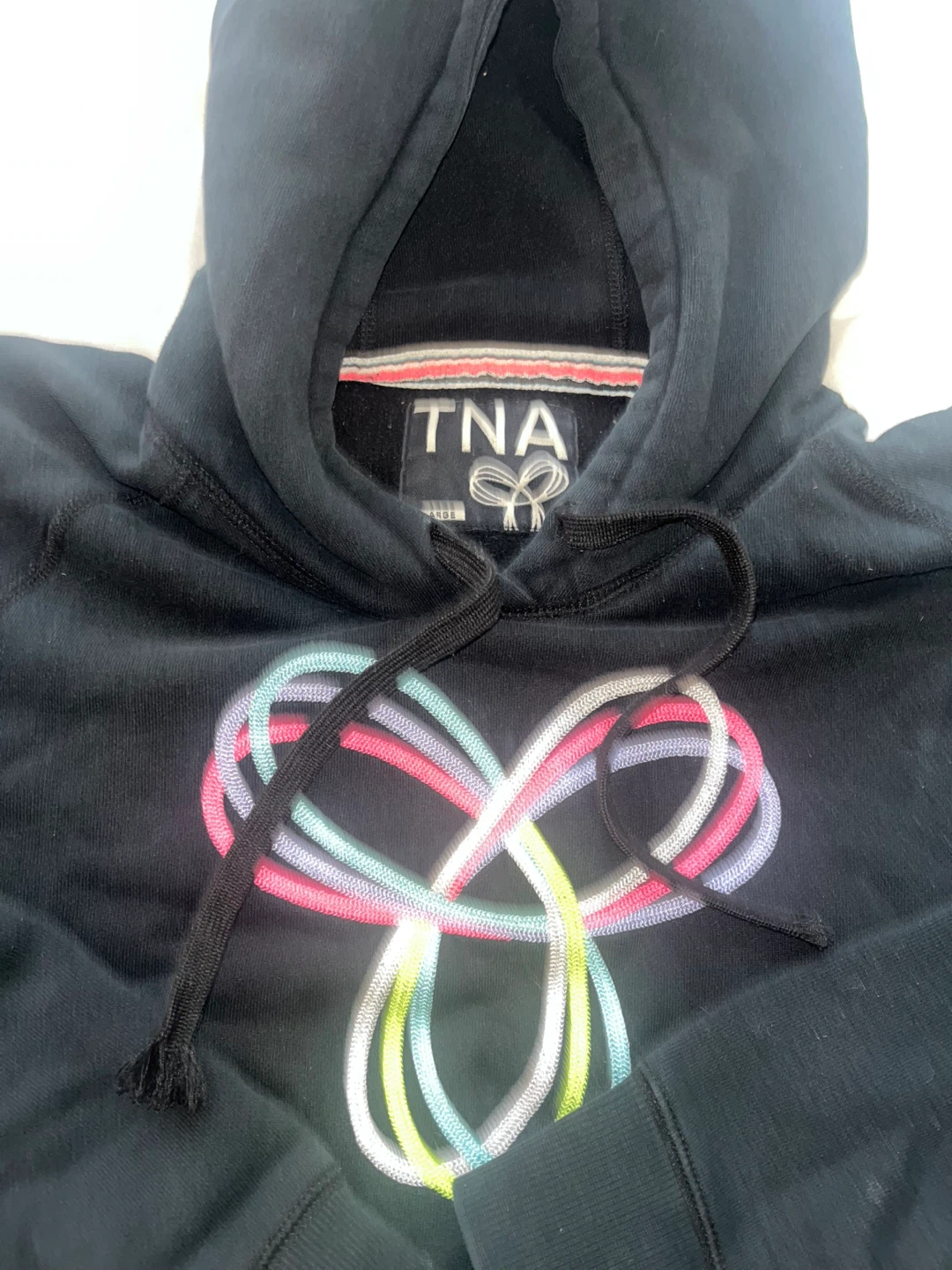 TNA Black Hoodie with Colourful Logo - photo 2