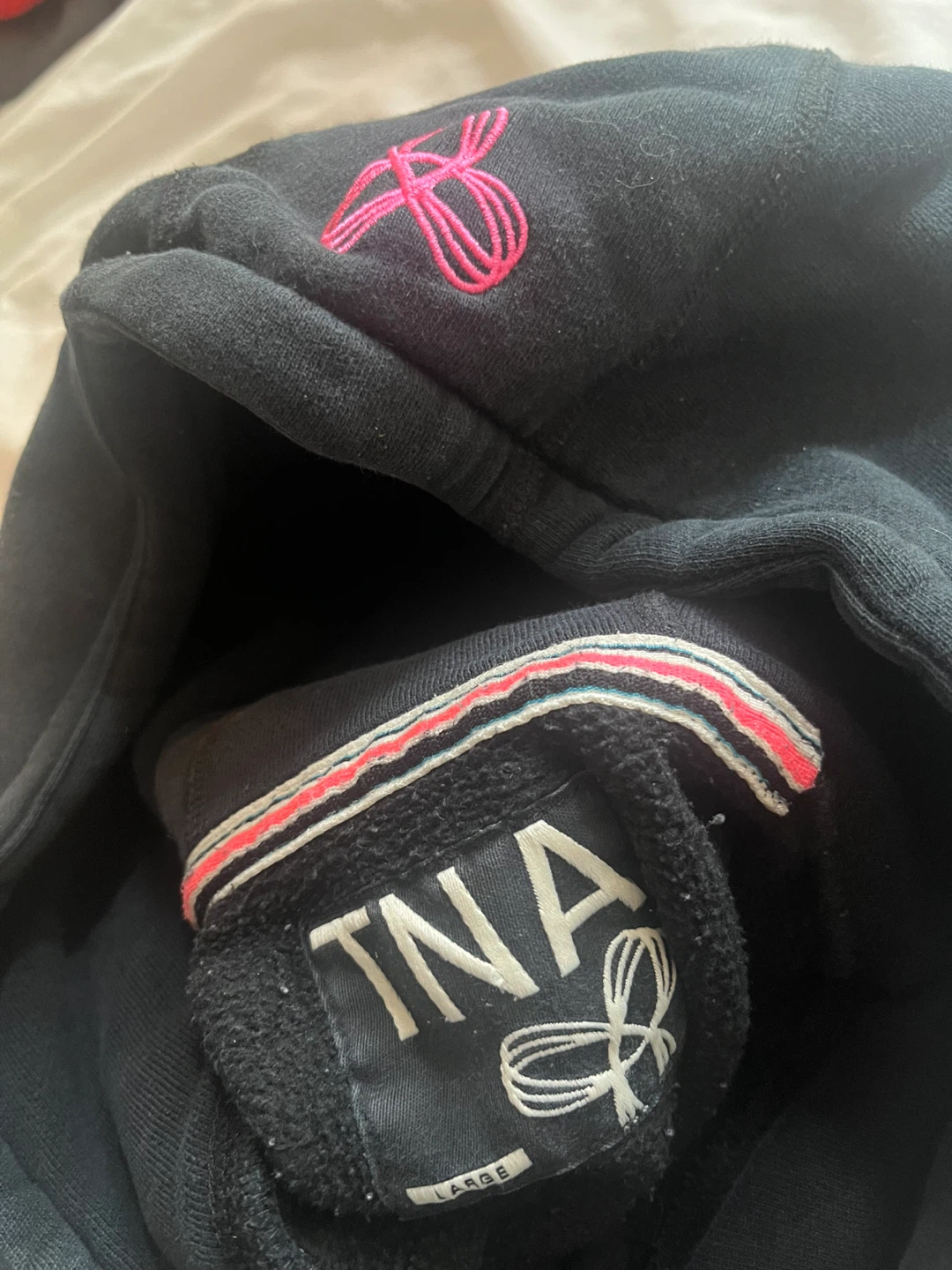 TNA Black Hoodie with Colourful Logo - photo 3