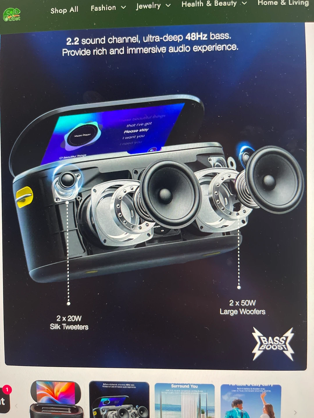 Ikarao Shell S1 Smart Karaoke System with 10.1" Touchscreen - photo 2