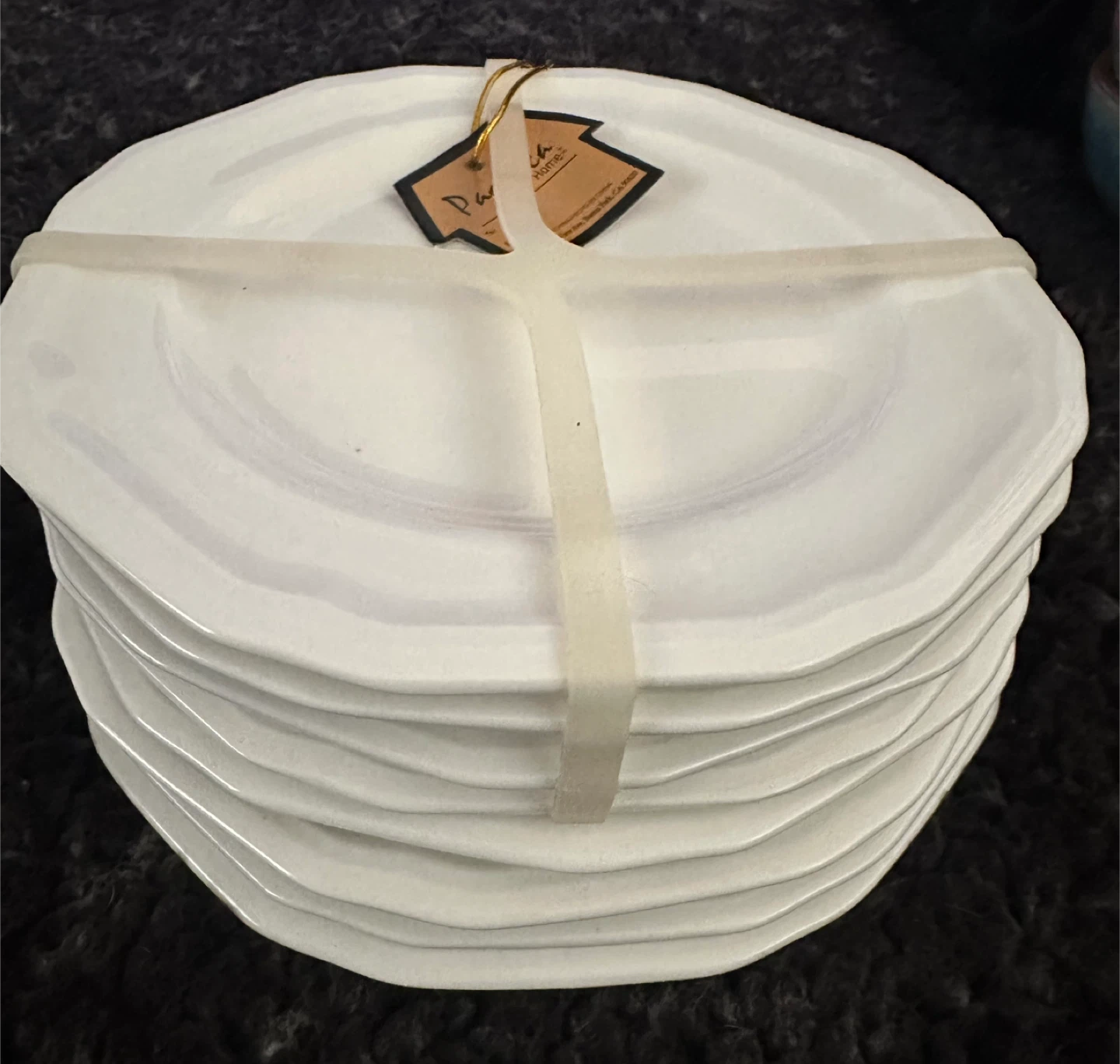Pacifica Homes White Plates Set