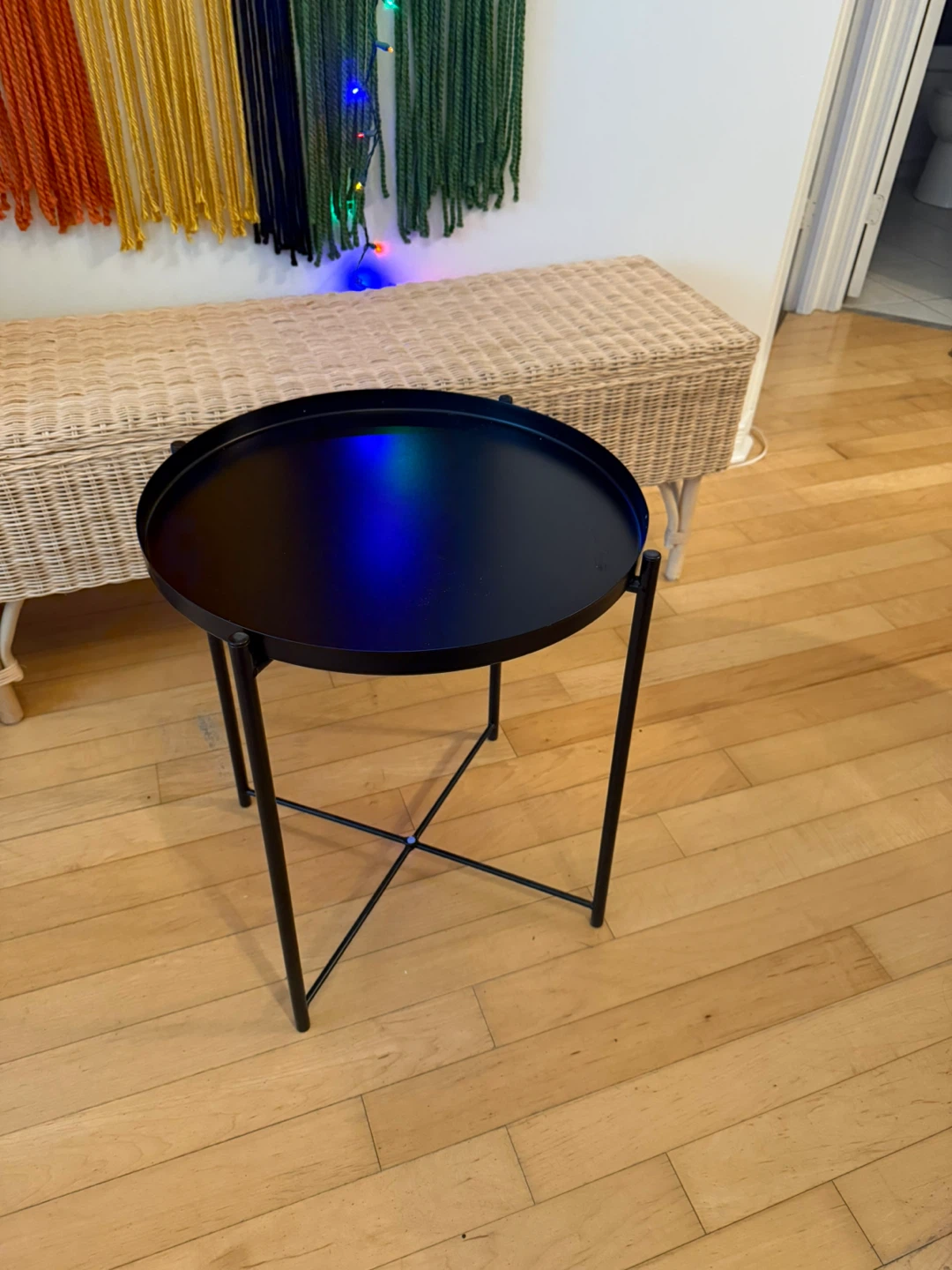 IKEA GLADOM Tray Table - Black side table