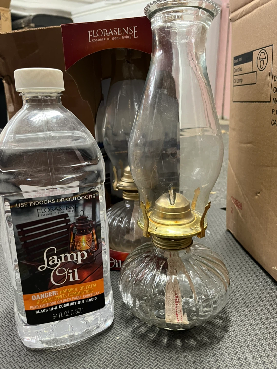 Florasense Glass Oil Lamp
