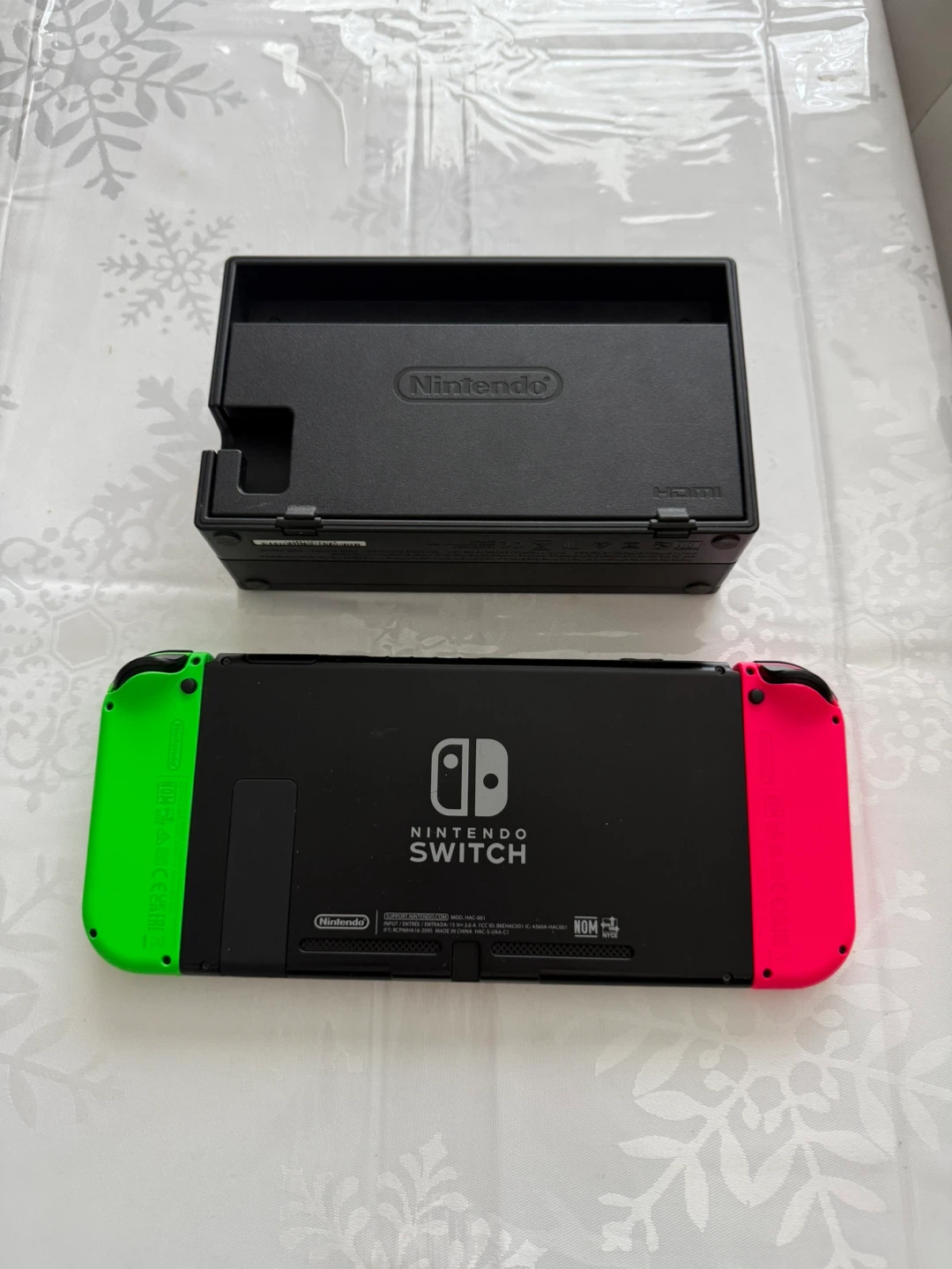 Nintendo Switch Console with Neon Red and Green Joy-Cons - photo 2