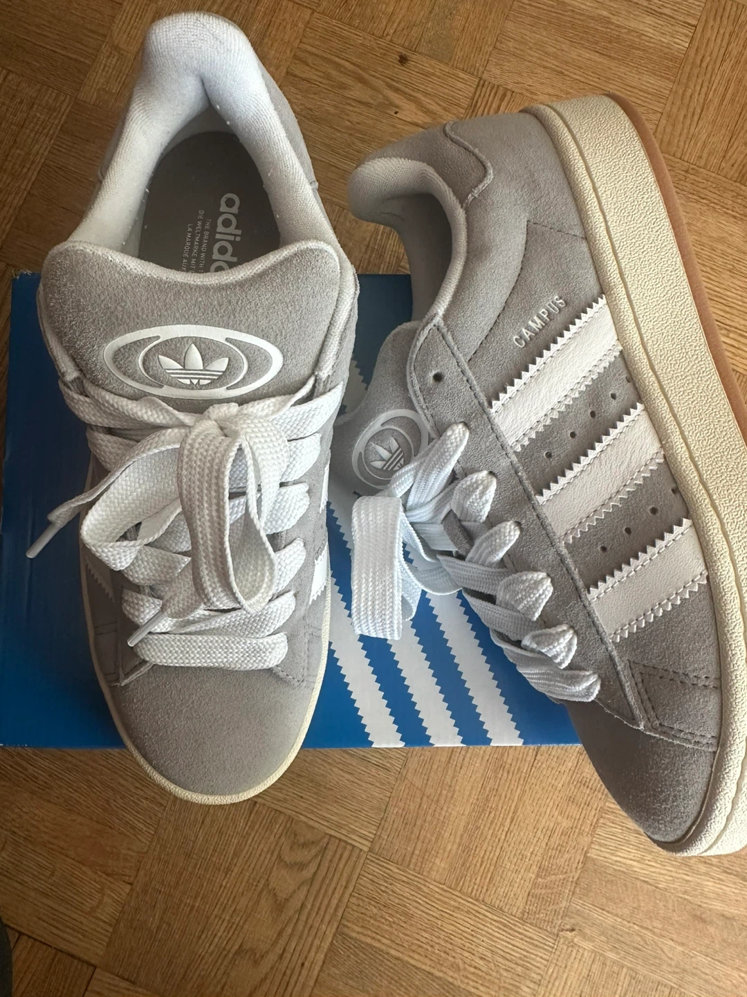 Adidas Campus Grey Suede Shoes - photo 5