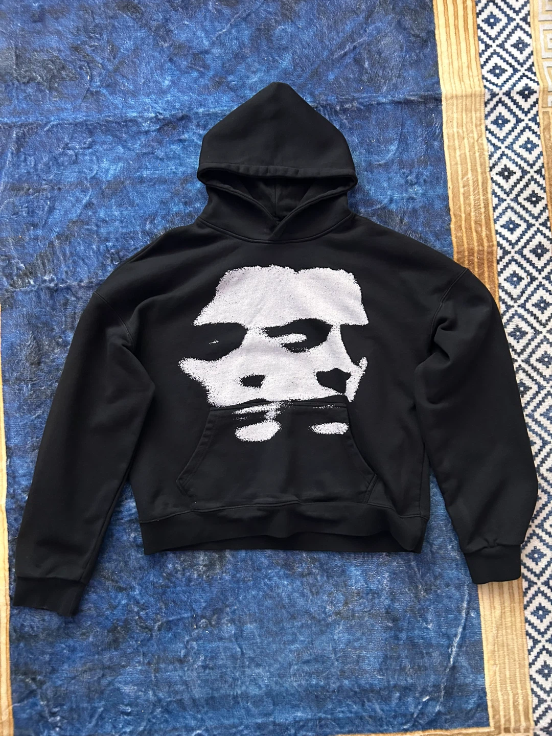 Black Hoodie with Graphic Print