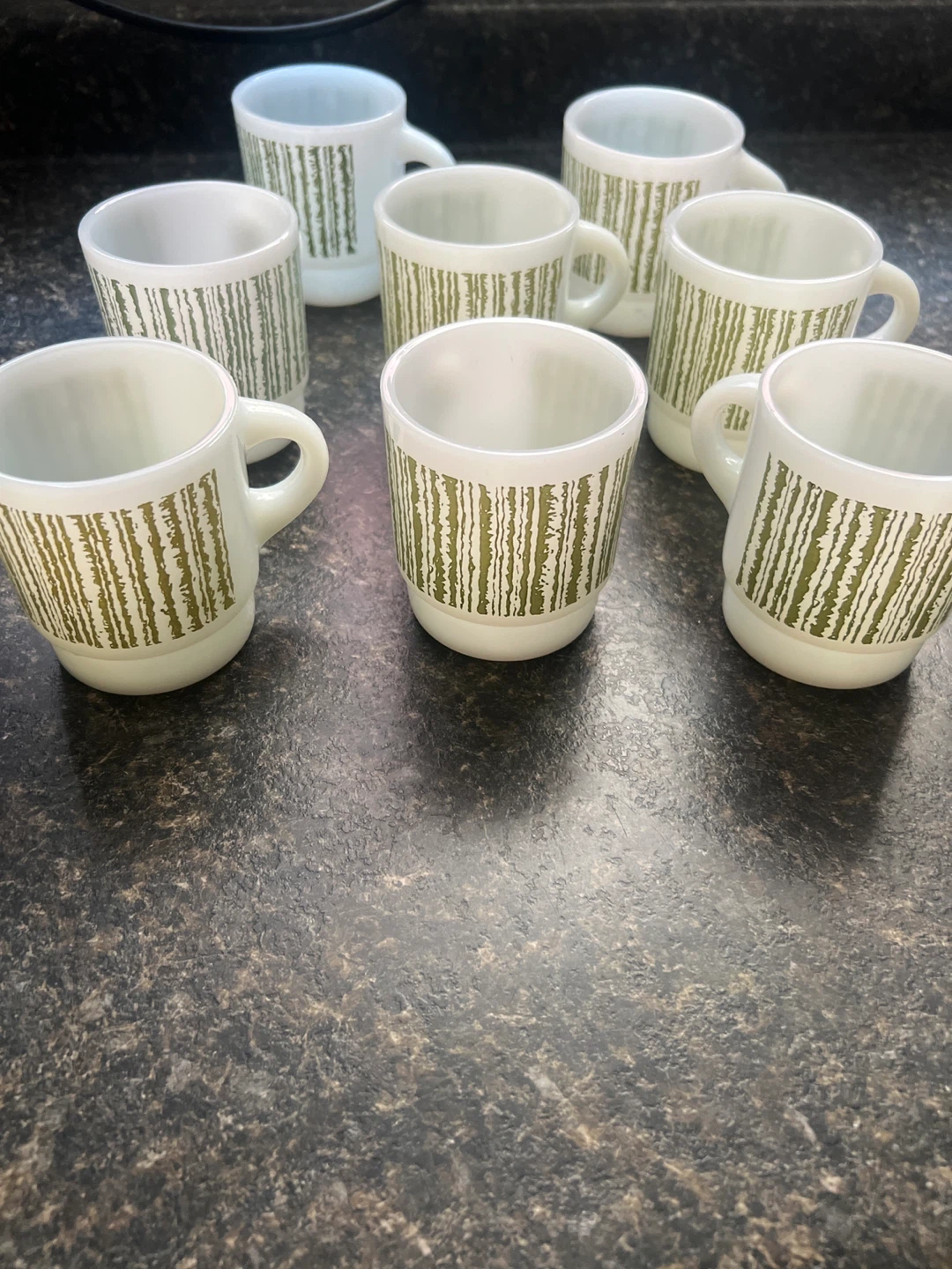 Vintage Anchor hocking fire king set of 8