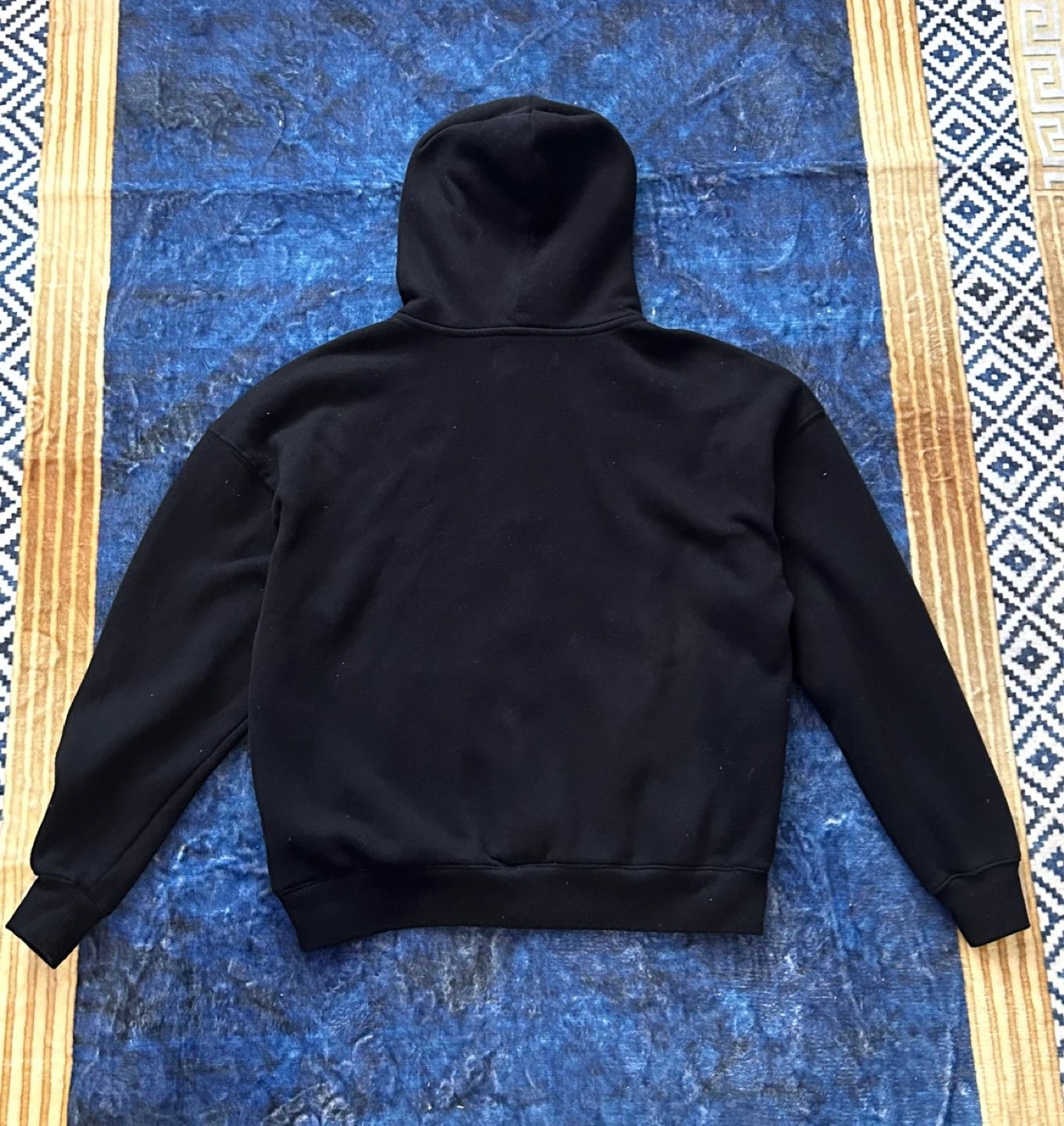 Hollister Black Boxy Fit Zip-Up Hoodie Size L - photo 2