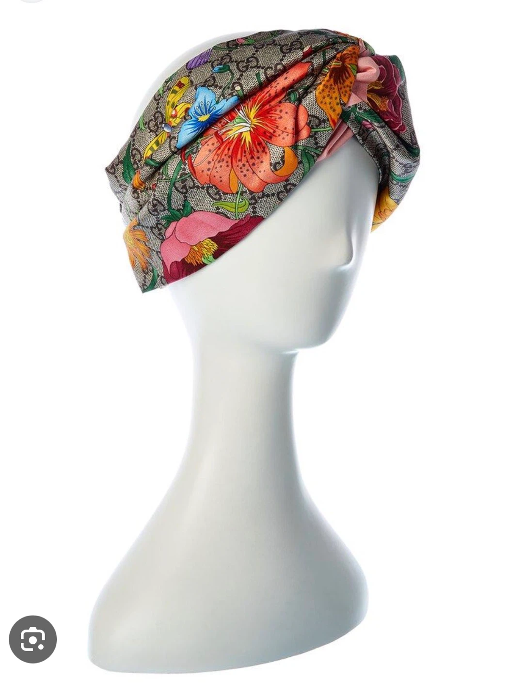 Gucci Floral GG Canvas Twisted Headband - photo 5