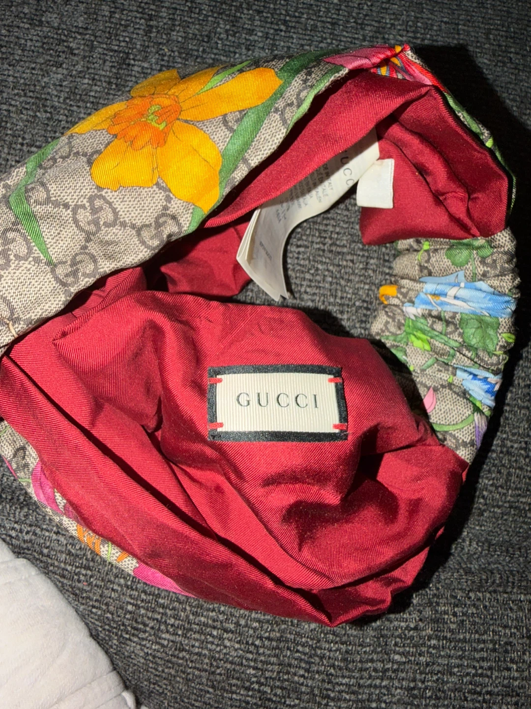Gucci Floral GG Canvas Twisted Headband - photo 4