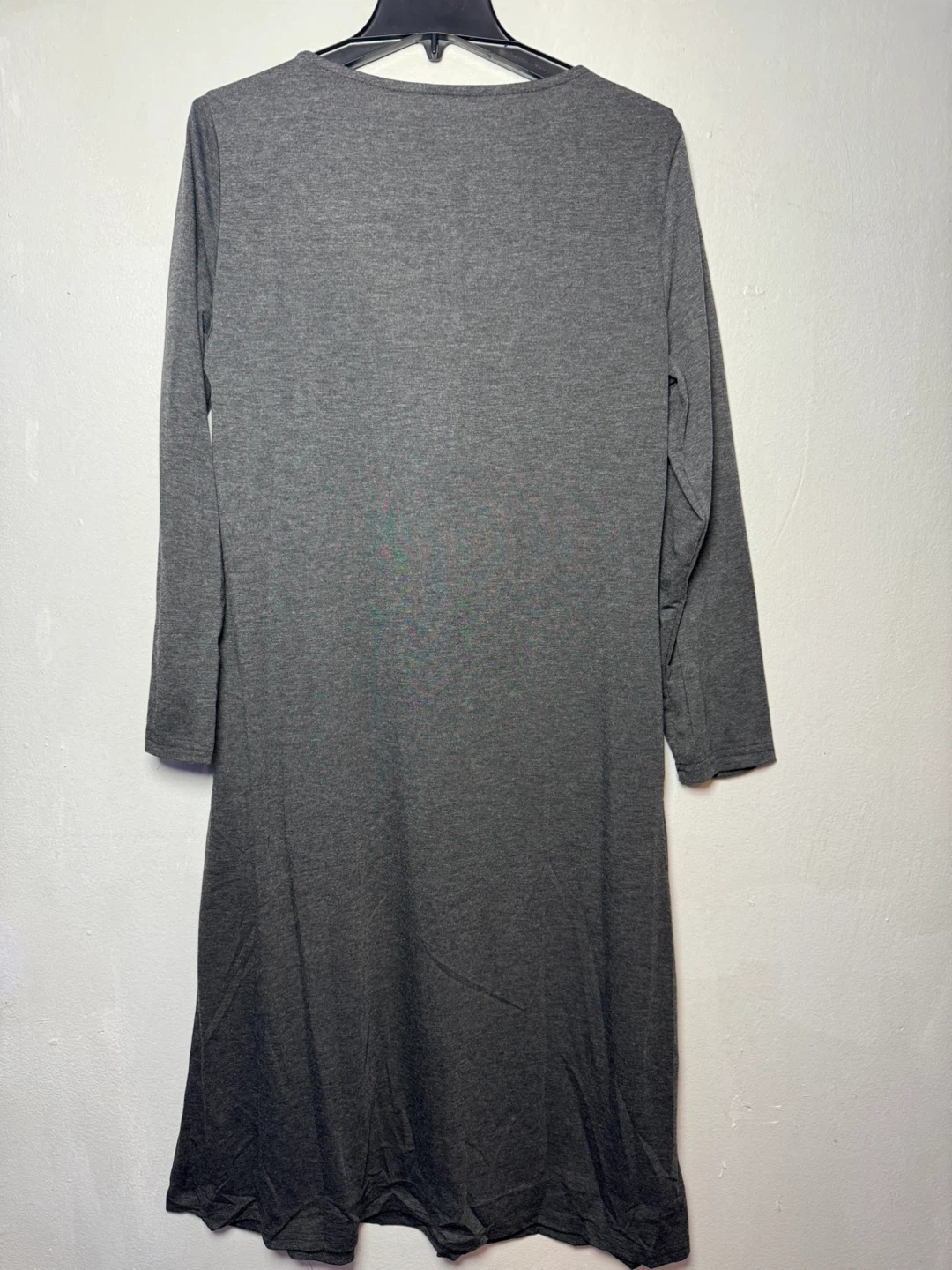 Women's Long Sleeve Gray Button-Front Dress - Size XL - photo 2