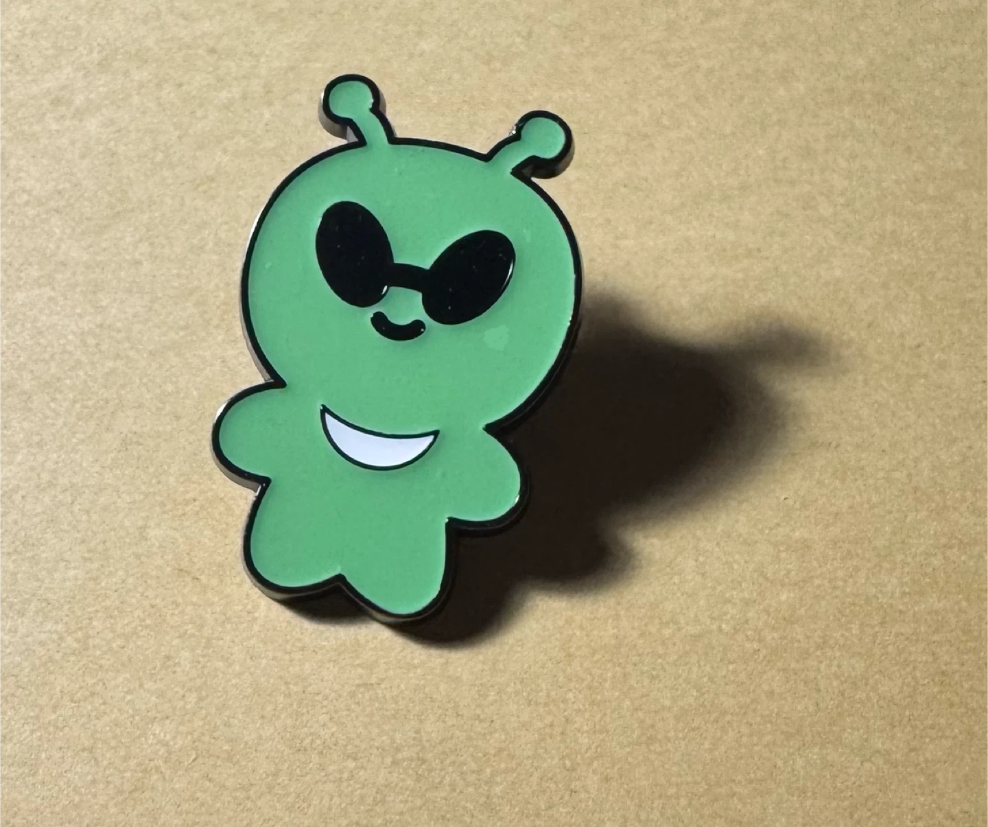 Green Alien Enamel Pin