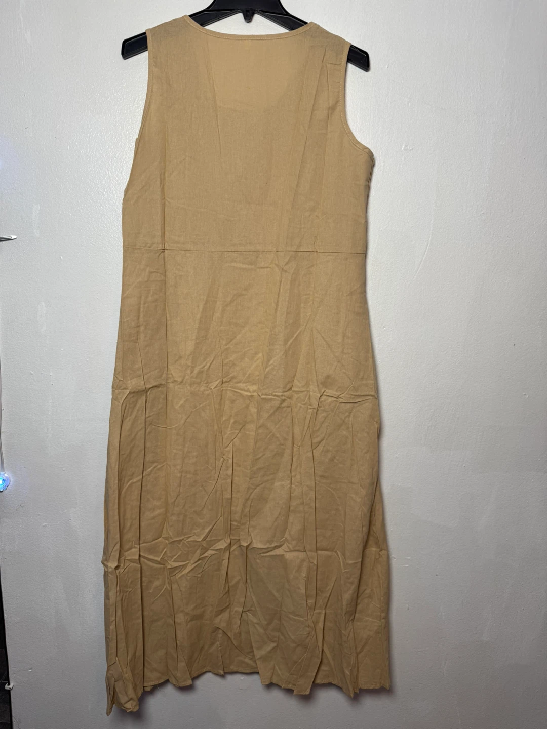 Tan Sleeveless Midi Dress Size S - photo 2