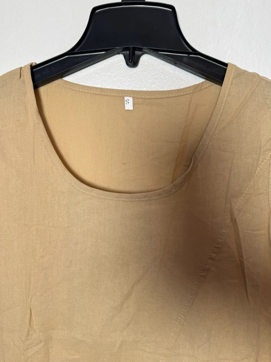 Tan Sleeveless Midi Dress Size S - photo 3