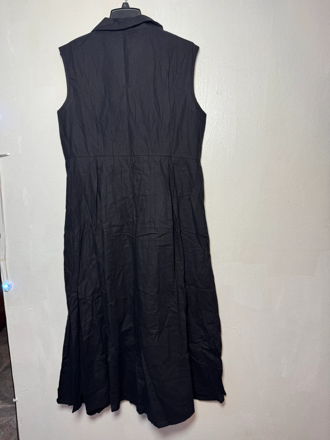 Black Sleeveless Button-Front Dress - Size 2XL - photo 2