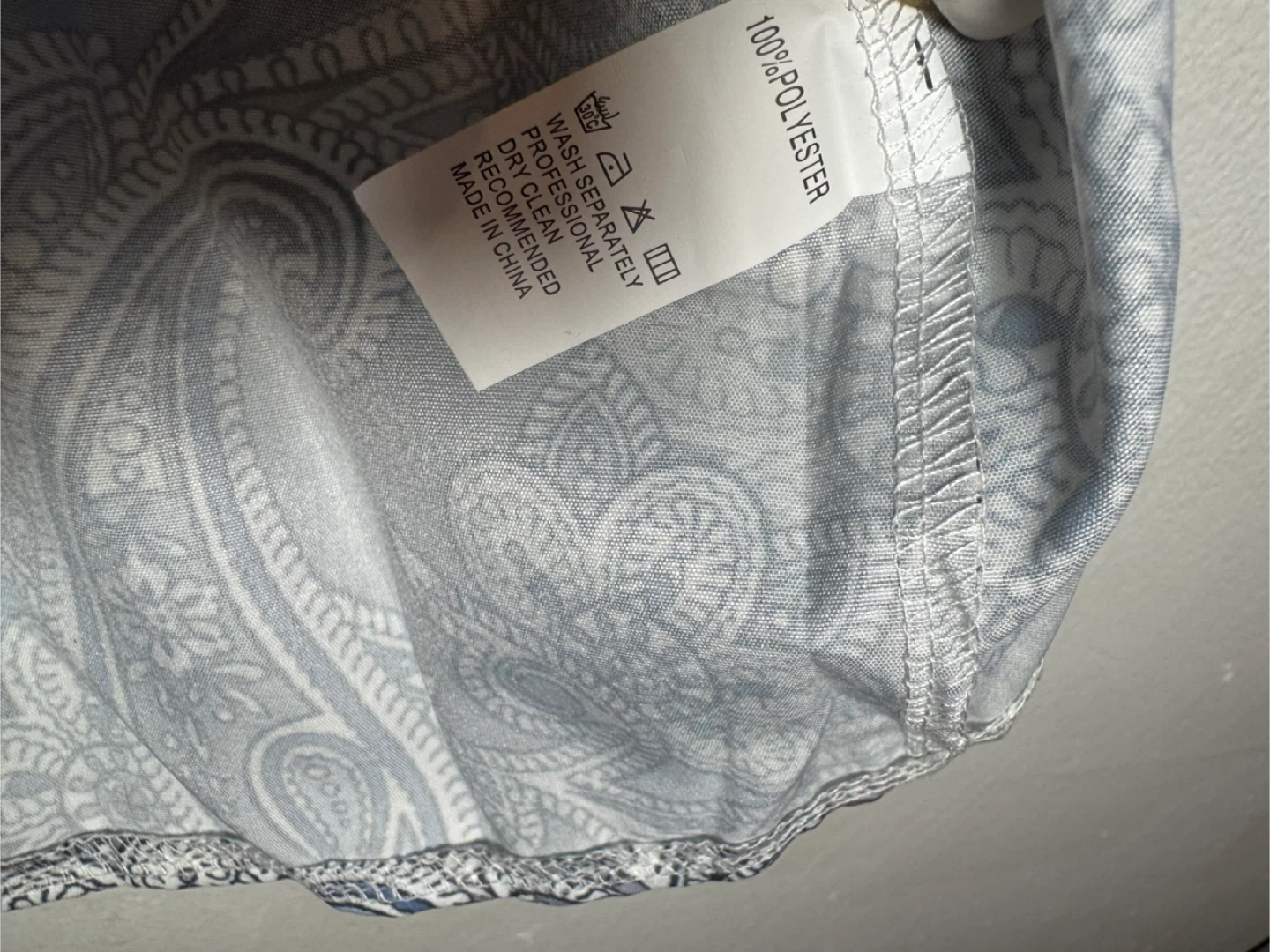 Blue Paisley Print Blouse - Size S - photo 4